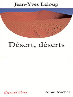 cover image of Désert, déserts